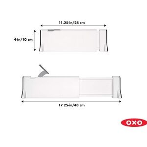 Set of 5 - Used OXO Expandable Drawer Dividers - White